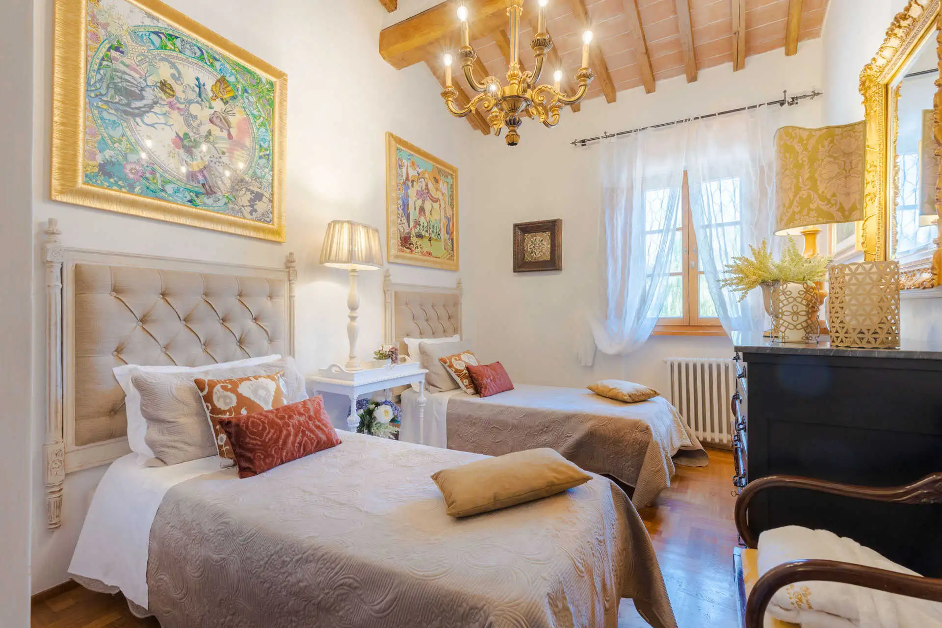 Twin Double Room – Villa  Medicino – Orentano